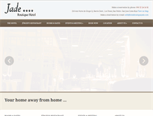 Tablet Screenshot of hotelboutiquejade.com
